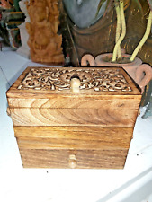 HANDMADE INDIAN MANGO WOOD SLIDING DRAWERS/STORAGE/BOX