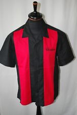 Vtg Port Authority bowling hit all the pins short sleeve shirt sz M rockabilly