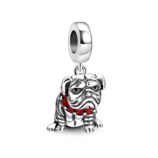 English Bulldog S925 Sterling Silver Bead Charm Mum Wife Daughter Sister Auntie