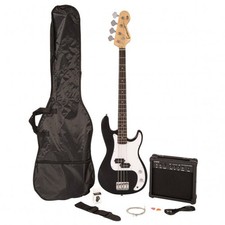 Encore Blaster Bass Guitar Pack Gloss Black EBP-E40BLK