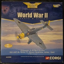Corgi Aviation * Junkers JU-87B-2 Stuka Graz/Austria April 1941 AA32505 1:72
