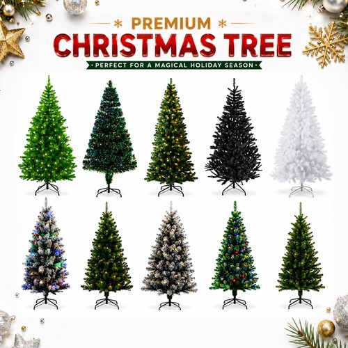 Fibre optic christmas trees - christmas,