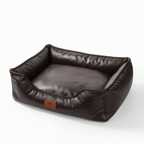 Leather dog bed supportive - leather,