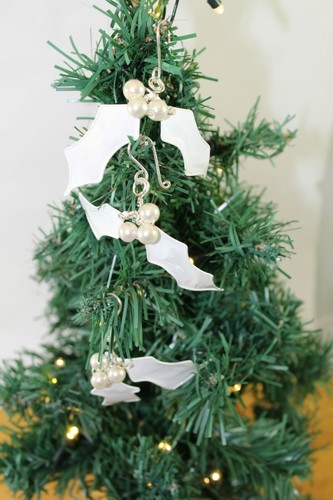 Unusual white christmas tree - white,