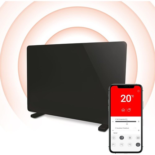Igenix 2kw smart glass panel - smart,