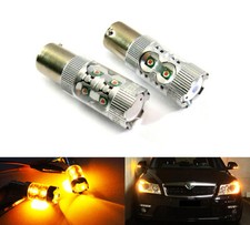 2x Amber 581 PY21W BAU15s Bulb 50W CREE LED Sidelight Turn Side Indicator Light