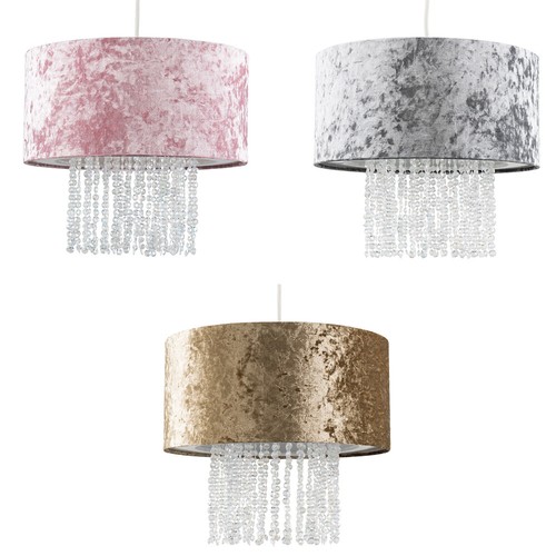Ceiling light shade velvet - light,