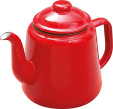14cm FALCON ENAMEL TEAPOT RED