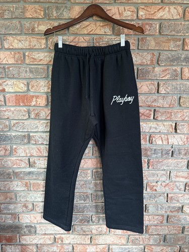 Playboy y2k black sweatpants - playboy,