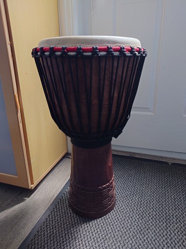 Hand carved african djembe - hand,
