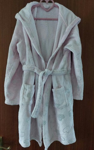 Girls pink dressing gown - gown, age
