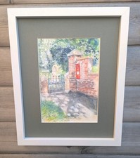 Vintage framed watercolour