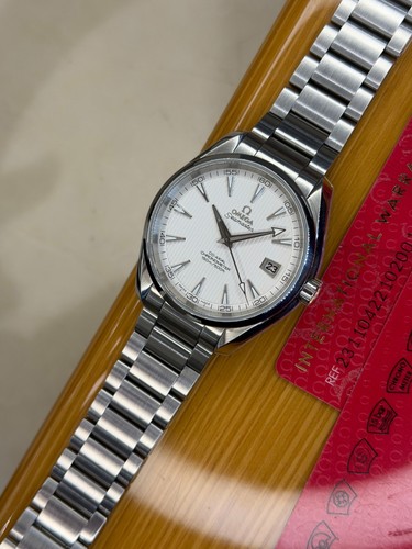 Omega aqua terra white dial - omega, 41