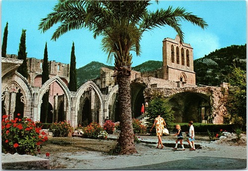 Vintage postcard bellapais - postcard,