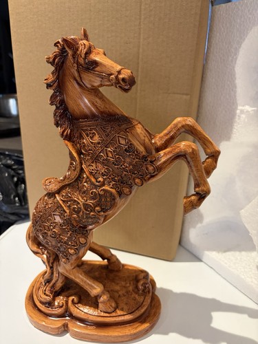 Wooden hand crafted horse - wooden,
