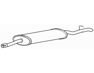 Rear silencer back box for - rear,