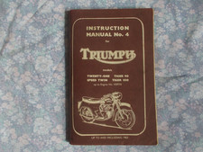 Triumph instruction manual No. 4 Twenty One TIGER 90 100 Speed Twin to 1963