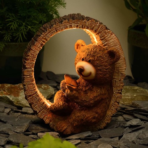 Solar bear ornament with loop - ornament,