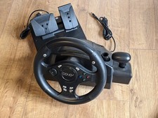 Doyo R270 racing wheel gaming steering 270° driving with pedals for PC Xbox PS4