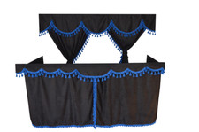 TRUCK CURTAINS FULL SET BLACK