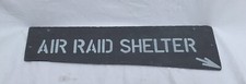 Vintage War Style Real Slate Air Raid Wall Sign Quirky Home Decor Man Cave Den