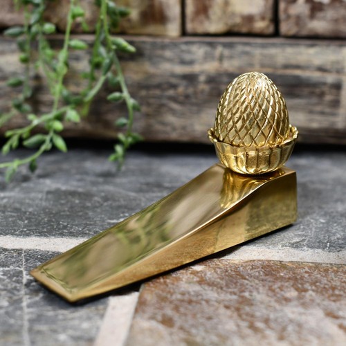 Polished brass acorn design - polished,