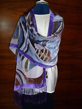 Velvet devore scarf/shawl