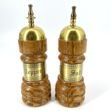Vintage Wooden Salt Pepper