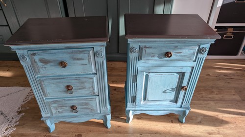 Vintage shabby chic bedside - vintage, /