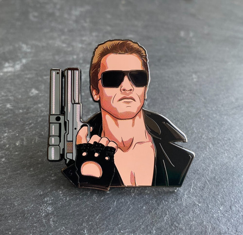 800 hard enamel pin - t-, badge