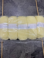 Sheena Anne Baby Soft Double Knitting Wool. Lemon. 5 X 50g. New/Sealed Packet.