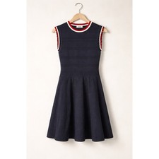 Sandro Navy Blue Knit Fit &