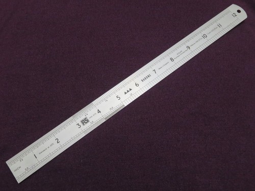 Rabone 64r steel rule 300mm - ,