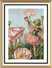 Cicely Mary Barker Vintage Style Home Wall Art Print SHIRLEY POPPY Flower Fairy