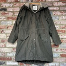 Ladies Seasalt Cornwall Plant Hunter 2 Waxed Cotton Parka/Raincoat Size 14