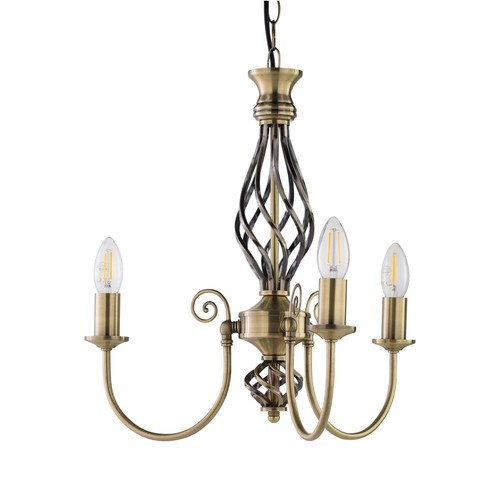 Antique brass classic barley - antique,