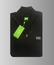 Hugo Boss Quater Zip Jumper. Black