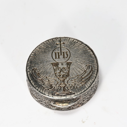 Vintage catholic pyx box ihs - box,,