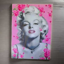 Marilyn Monroe Canvas Art Pink Roses Elegant Home Decor, Wall Art Picture Print