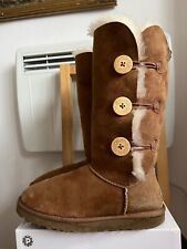 UGG Bailey Button tall chestnut boots , UK size 6.5, Eur size 39