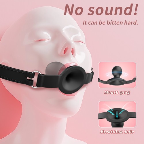 Silicone open mouth ball - silicone, gag