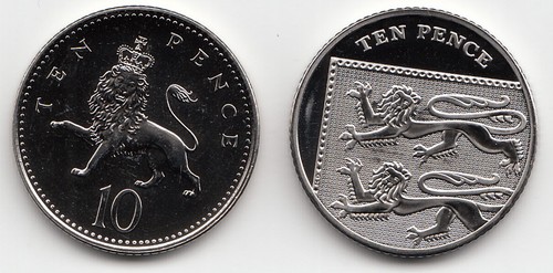 Ten pence coins 10p - coins,