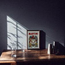 Martini Style Wooden Framed