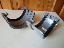 Pair of  112 MM  Standard Gutter Union Bracket Grey Plastic *INCOMPLETE*