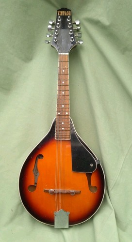 Vintage mandolin flat back - vintage, back.