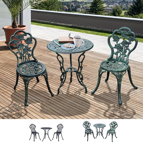 Pcs cast aluminum bistro - 3, set