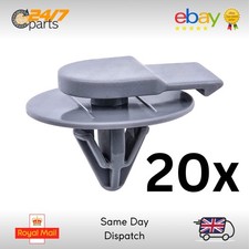 20x Grey Wheel Arch Trim Clips