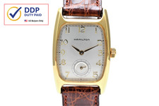 New Battery! Vintage 1980' [MINT] HAMILTON Boulton 6264 Small Second Tank Watch