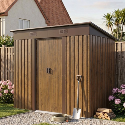 4x8ft garden shed metal - garden,