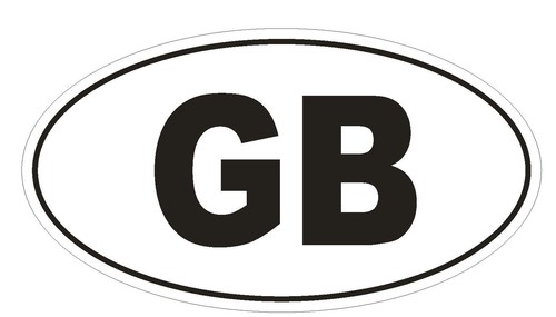Great britain oval bumper - gb,
